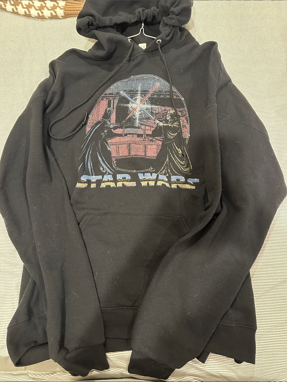 Jerzees Star Wars Black Hooded Pullover Sweatshirt